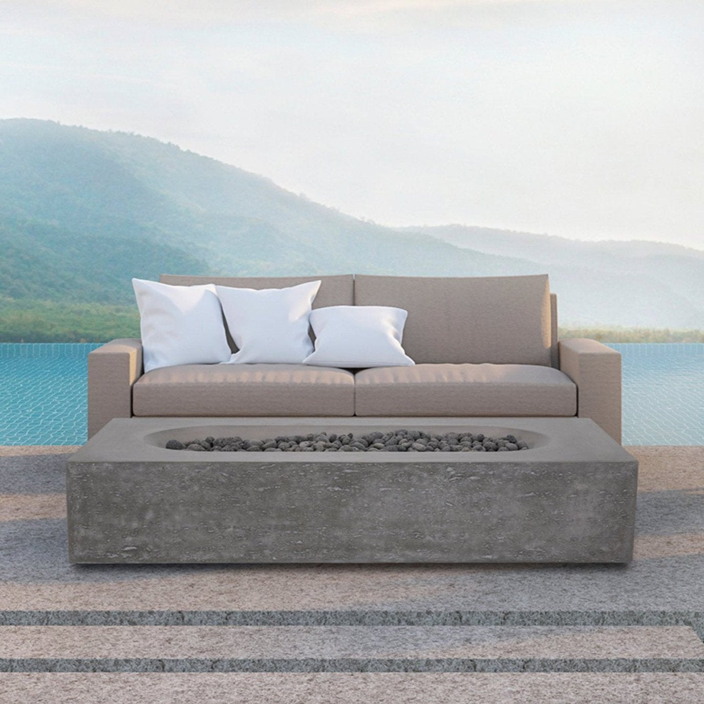 Alchemy Pro Concrete Fire Pit - 60" x 30"