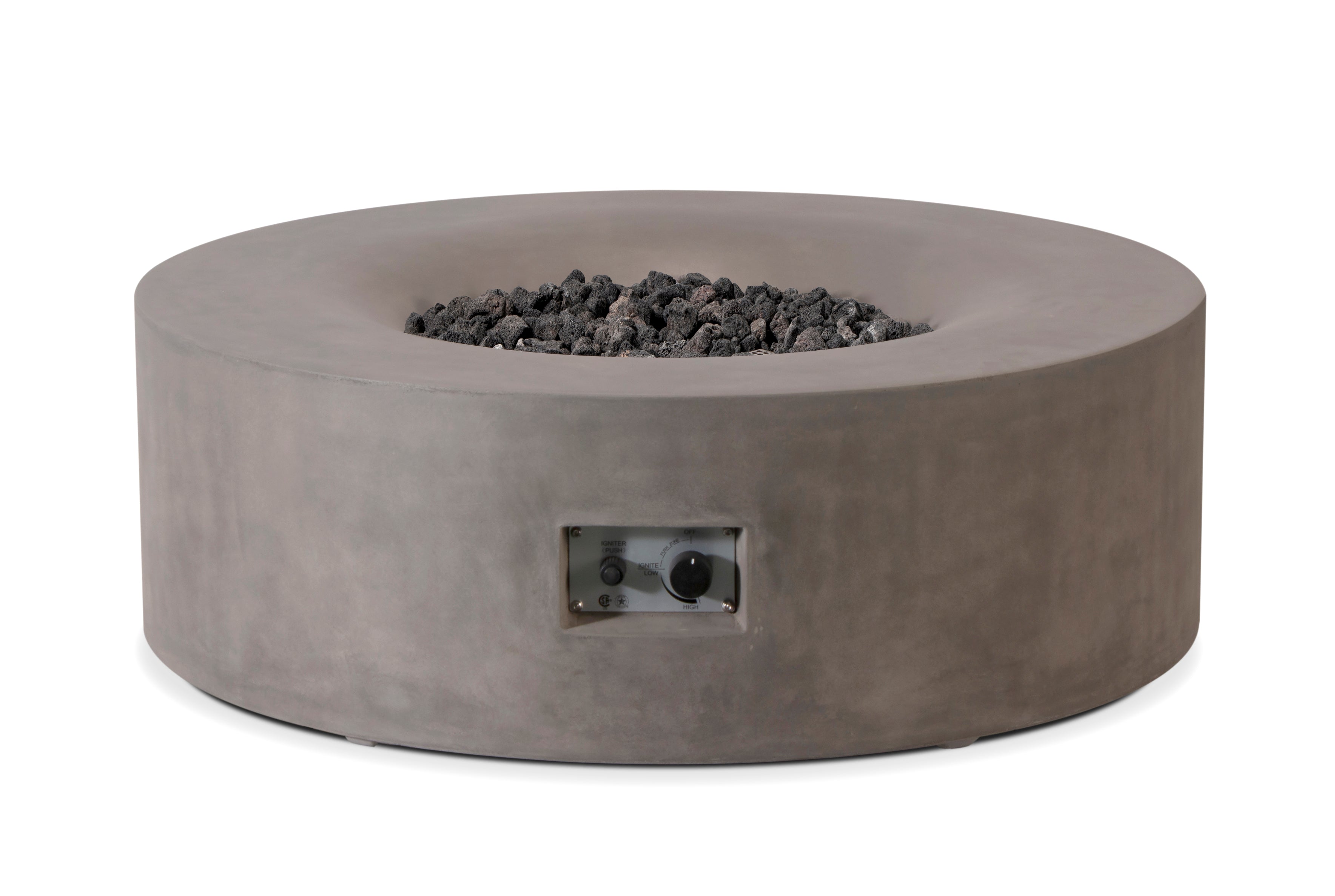 Avalon Concrete Fire Table - 42" Round