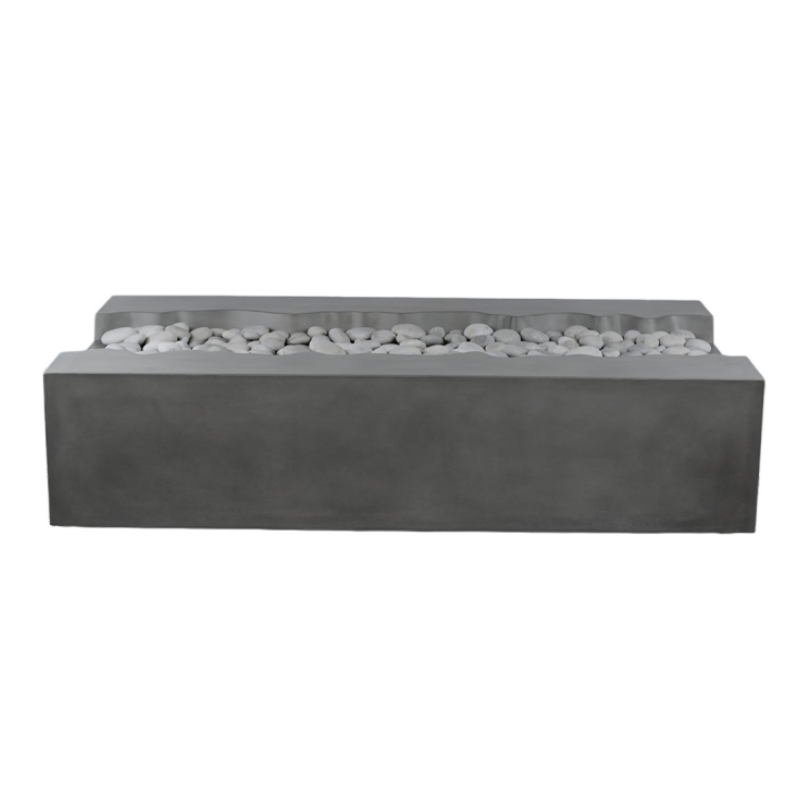 Arroyo Rectangle Concrete Fire Pit Table - 60" x 34"