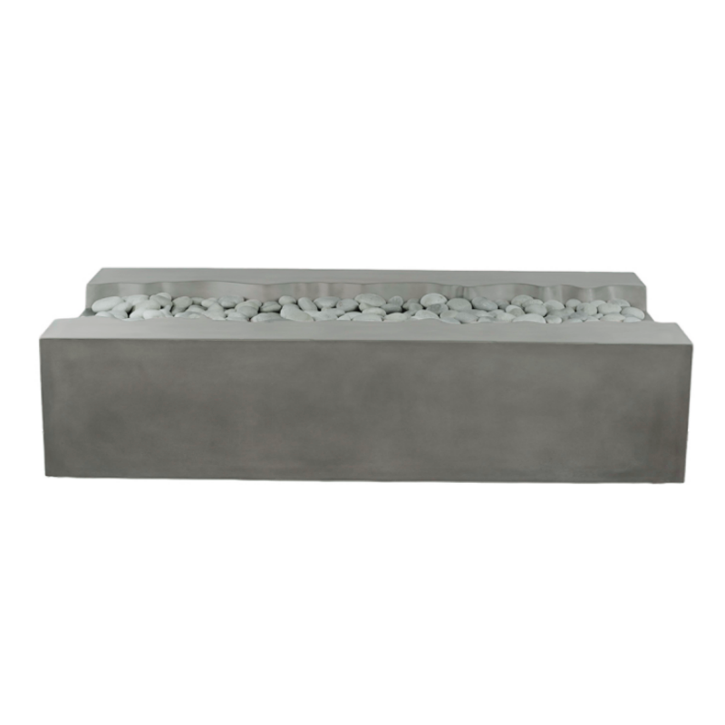Arroyo Rectangle Concrete Fire Pit Table - 60" x 34"