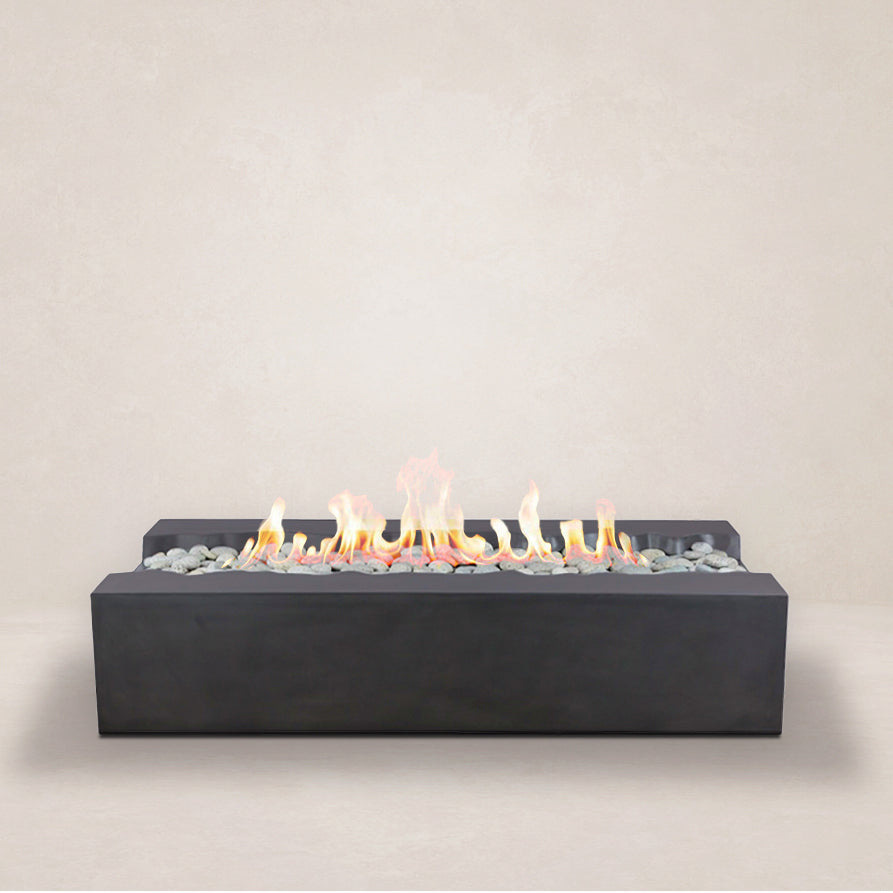 Arroyo Rectangle Concrete Fire Pit Table - 60" x 34"