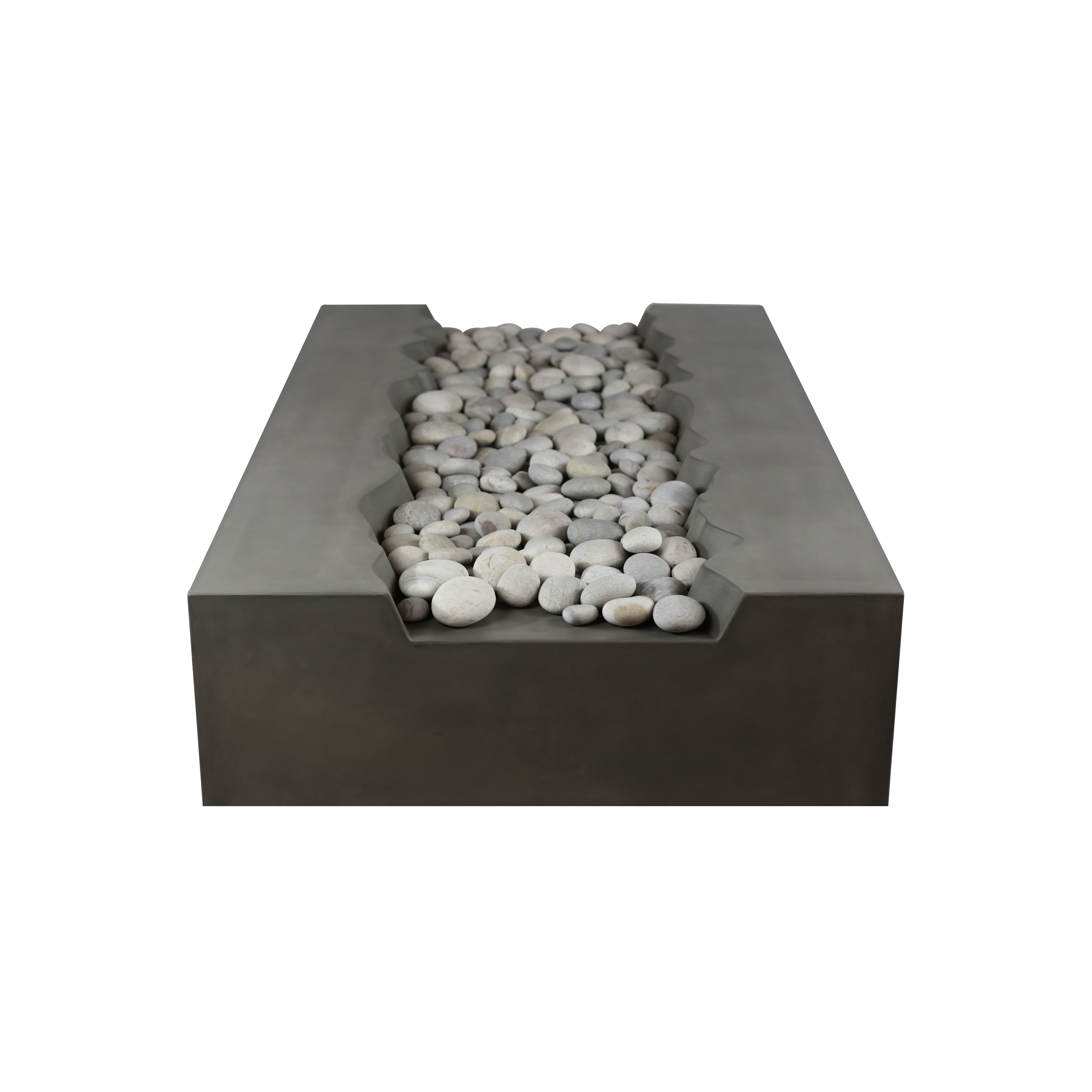 Arroyo Rectangle Concrete Fire Pit Table - 60" x 34"