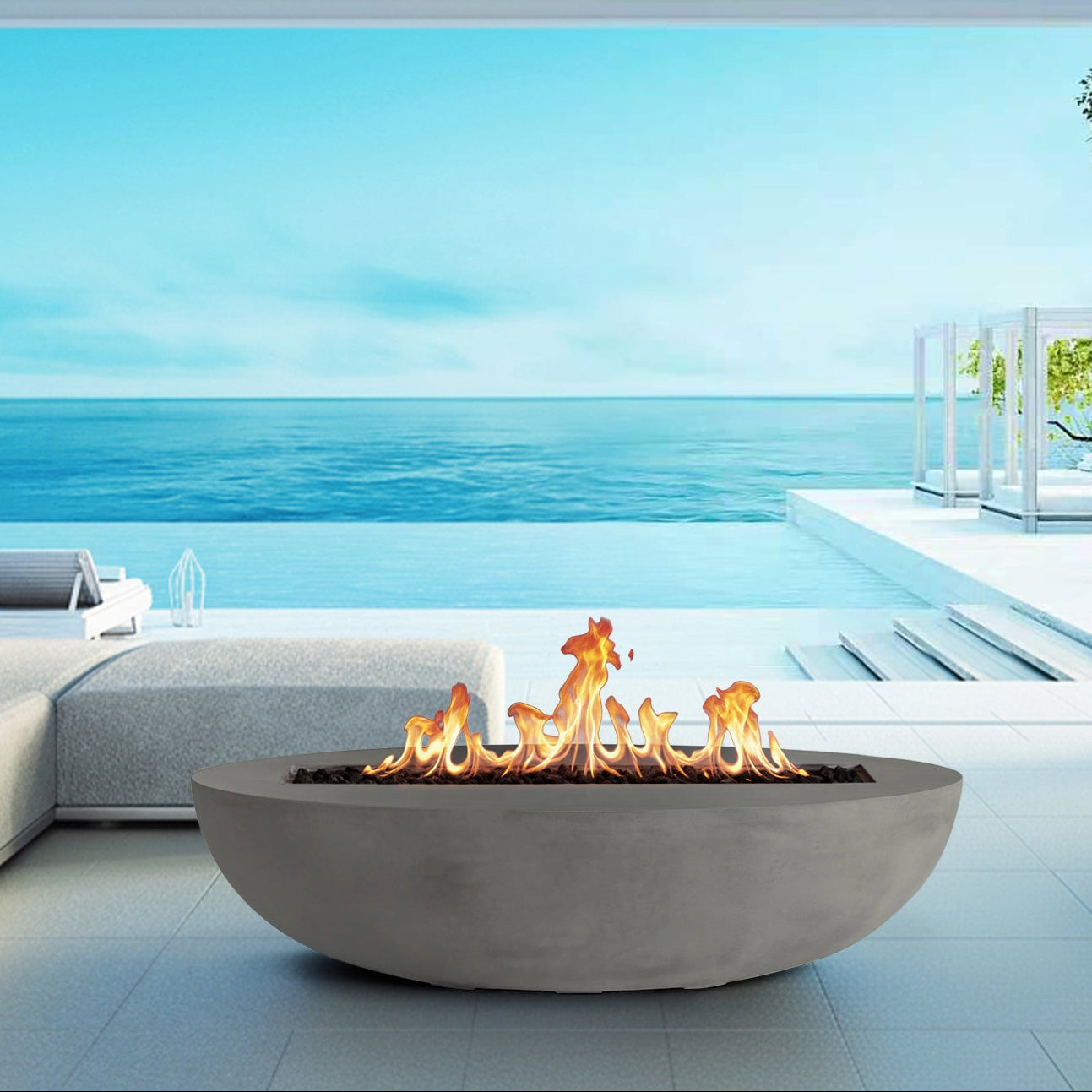 Oasis Concrete Fire Pit Bowl - 66" x 30"