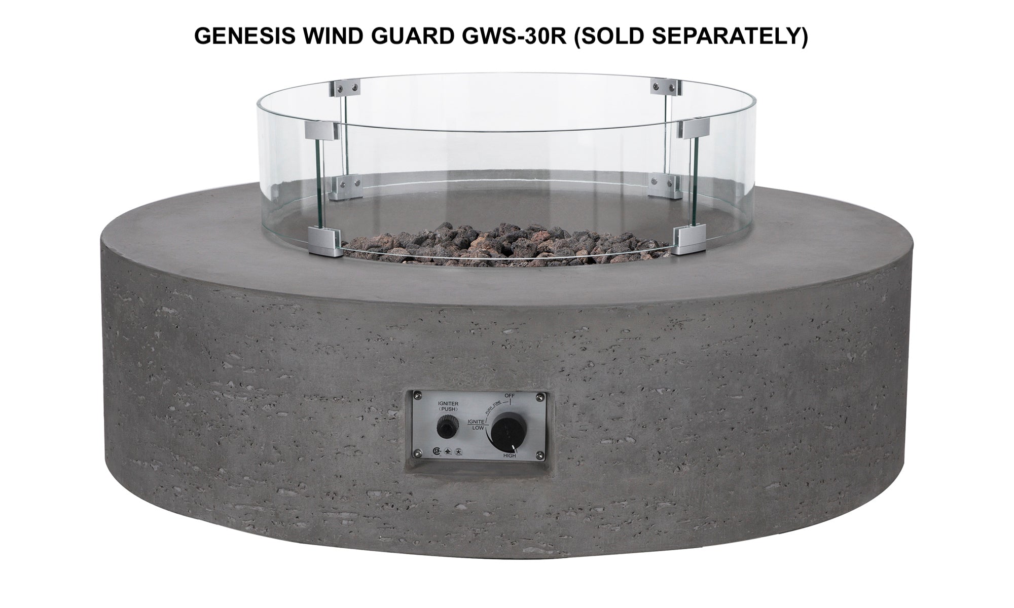 Genesis Concrete Fire Table - Round 41"