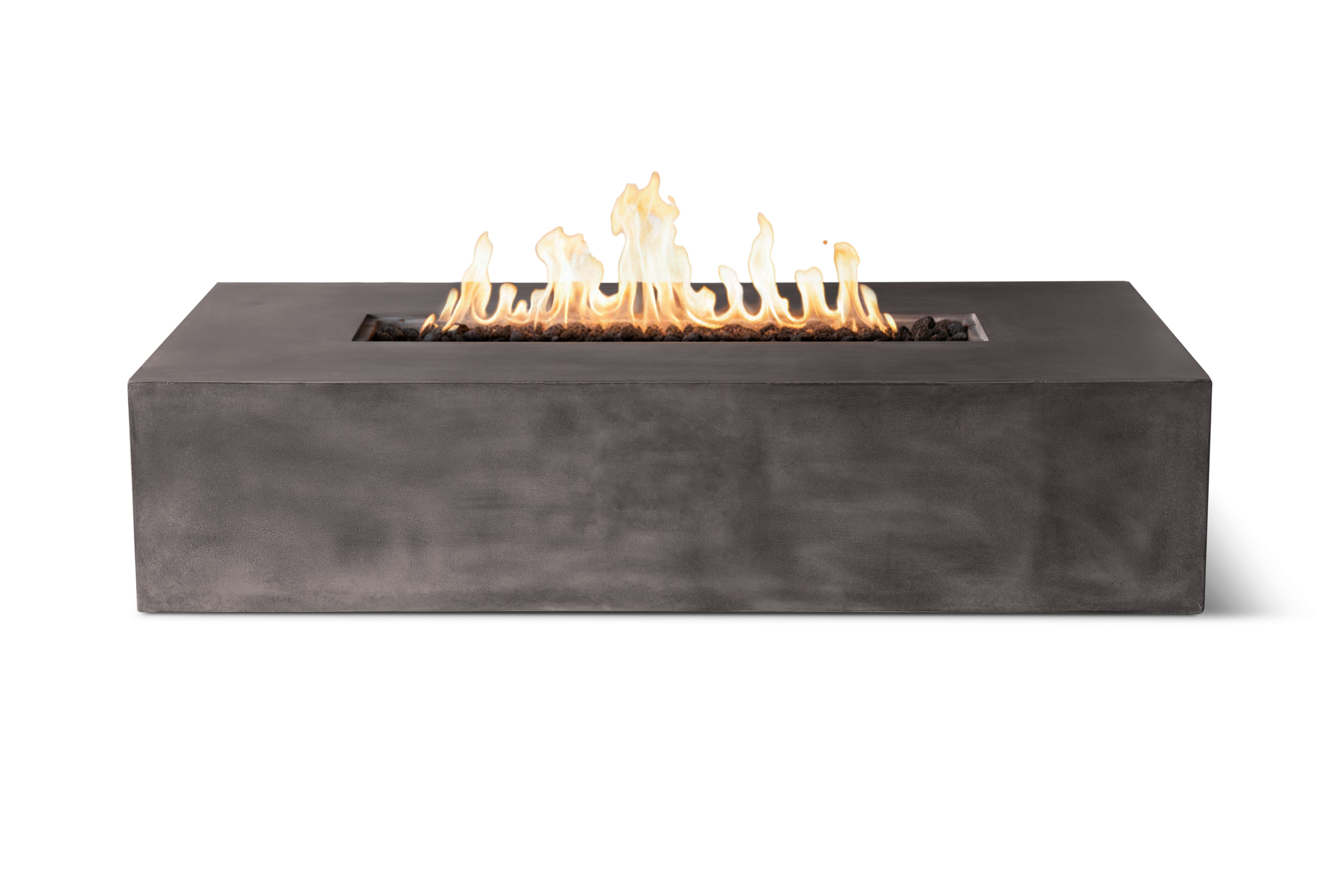 Brut 60 Rectangle Concrete Fire Pit Table - 60" x 30"