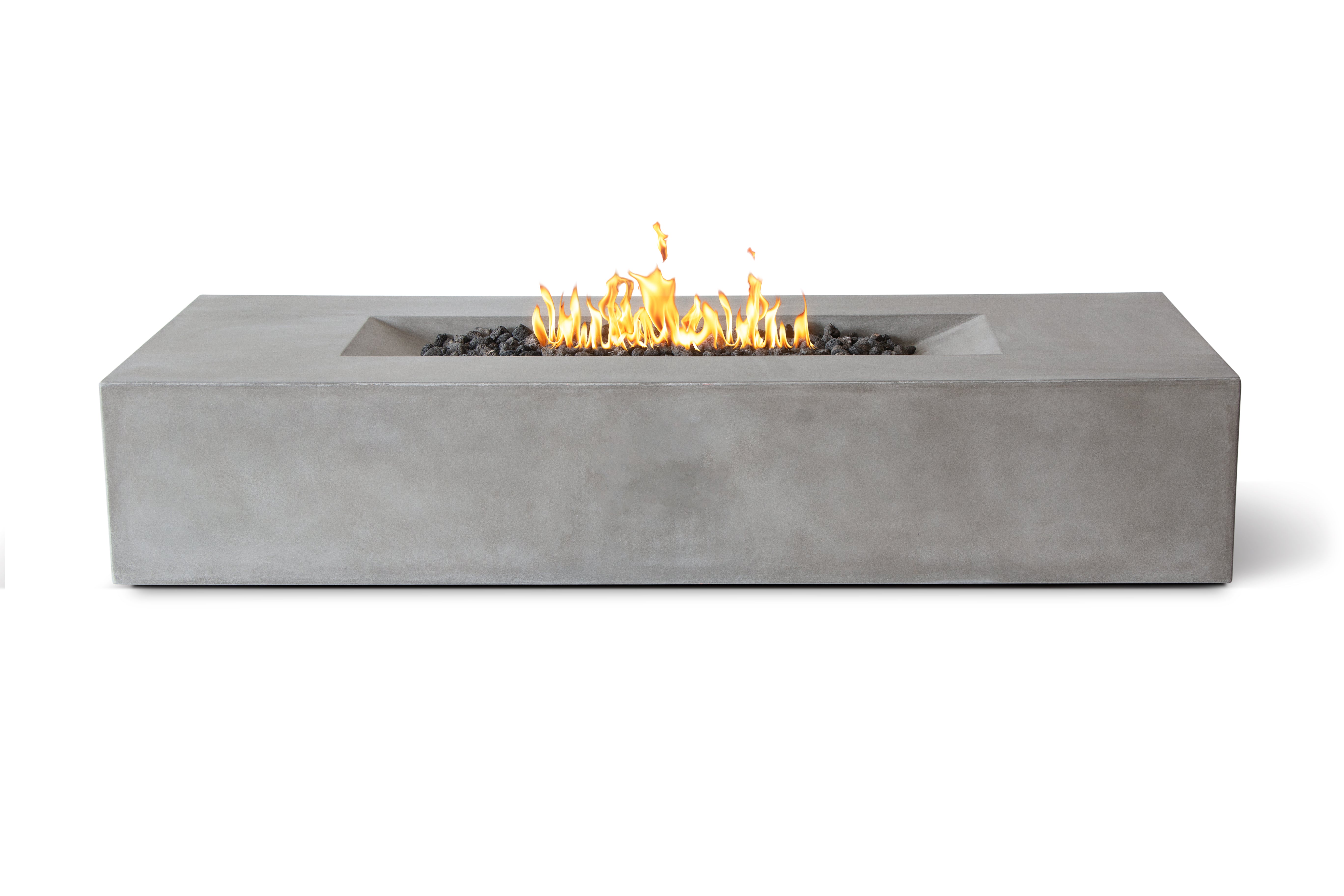 Laguna Pro Rectangle Concrete Fire Pit Table - 72" x 30"