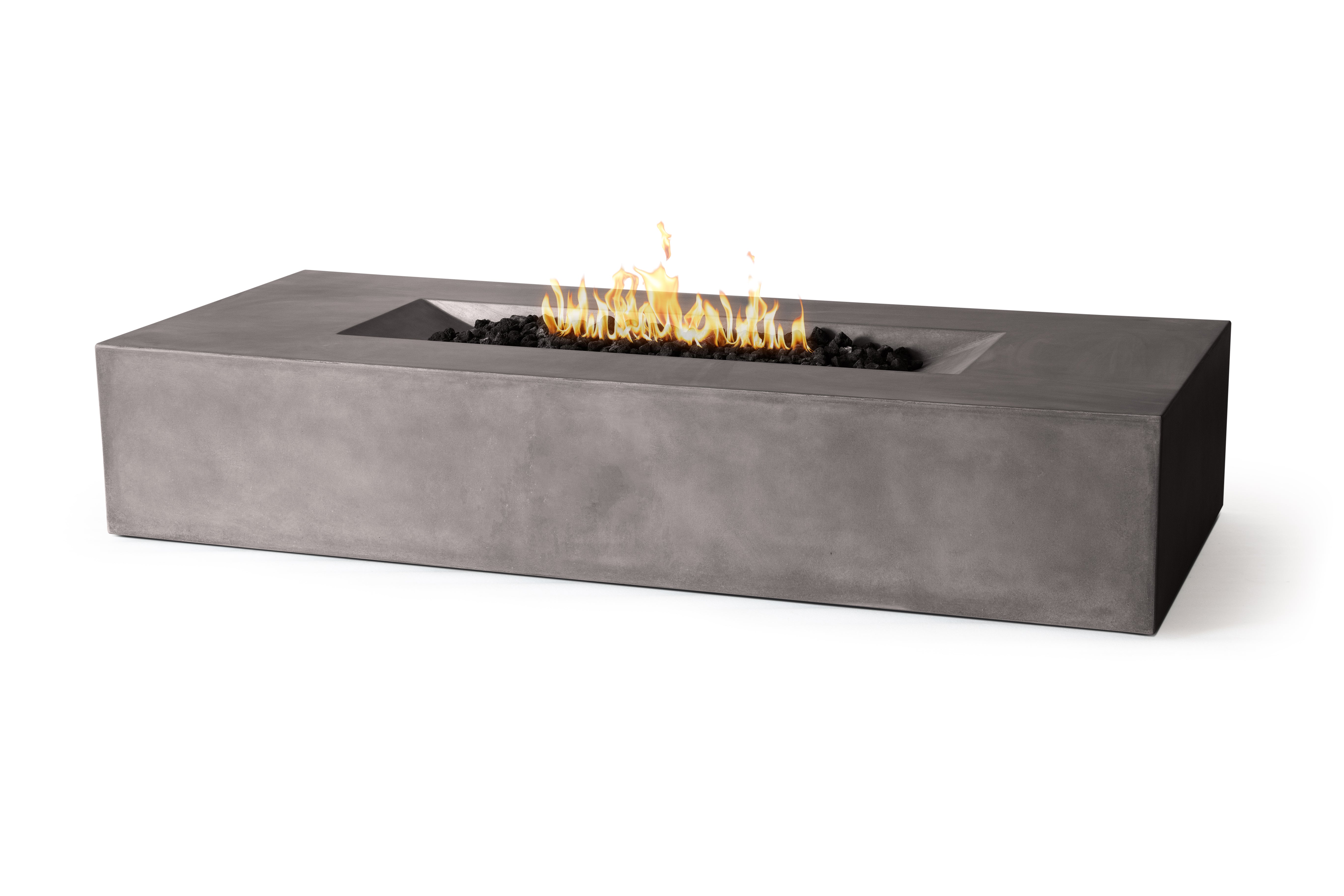 Laguna Concrete Fire Table - Rectangle 72" x 30"