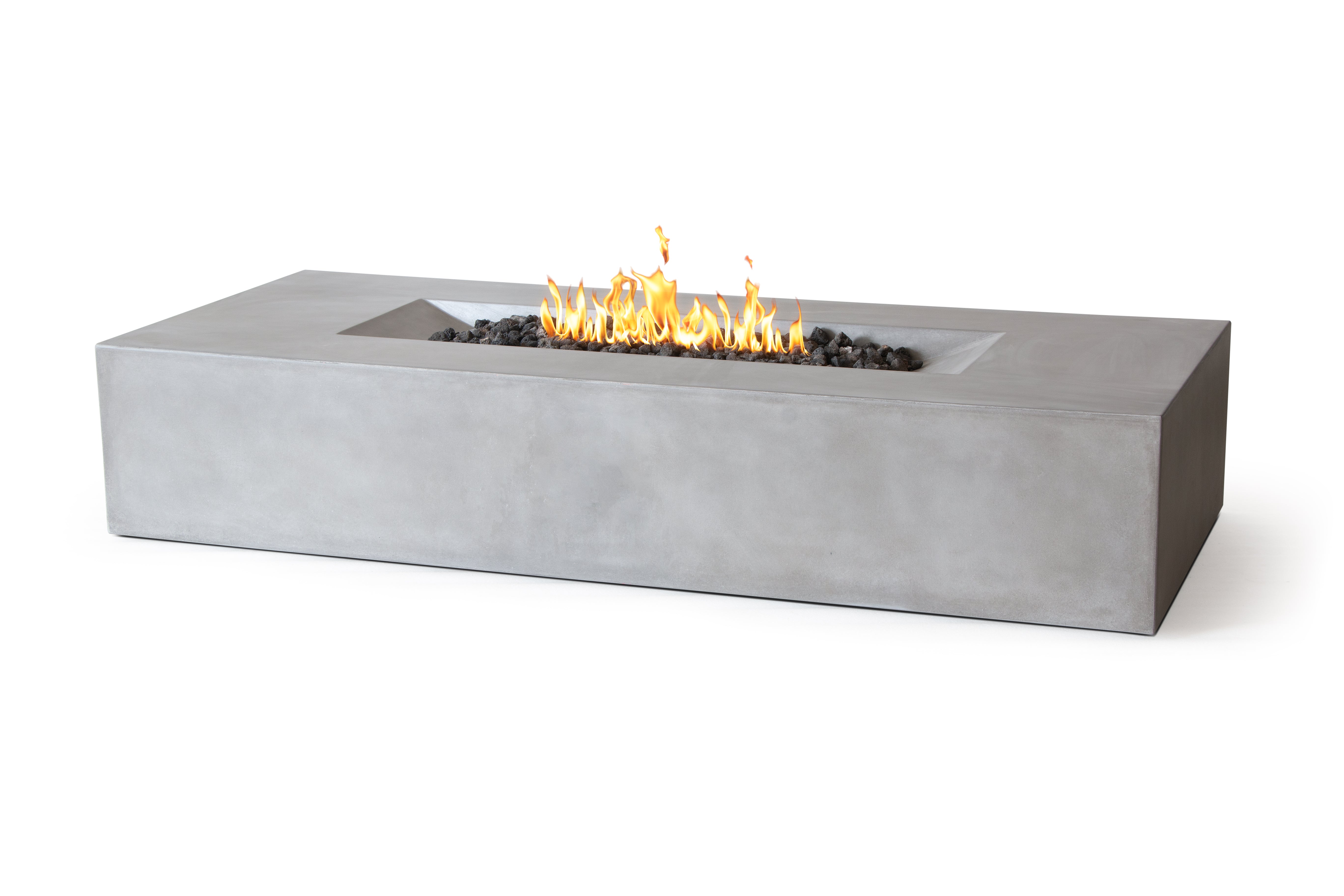 Laguna Pro Rectangle Concrete Fire Pit Table - 72" x 30"