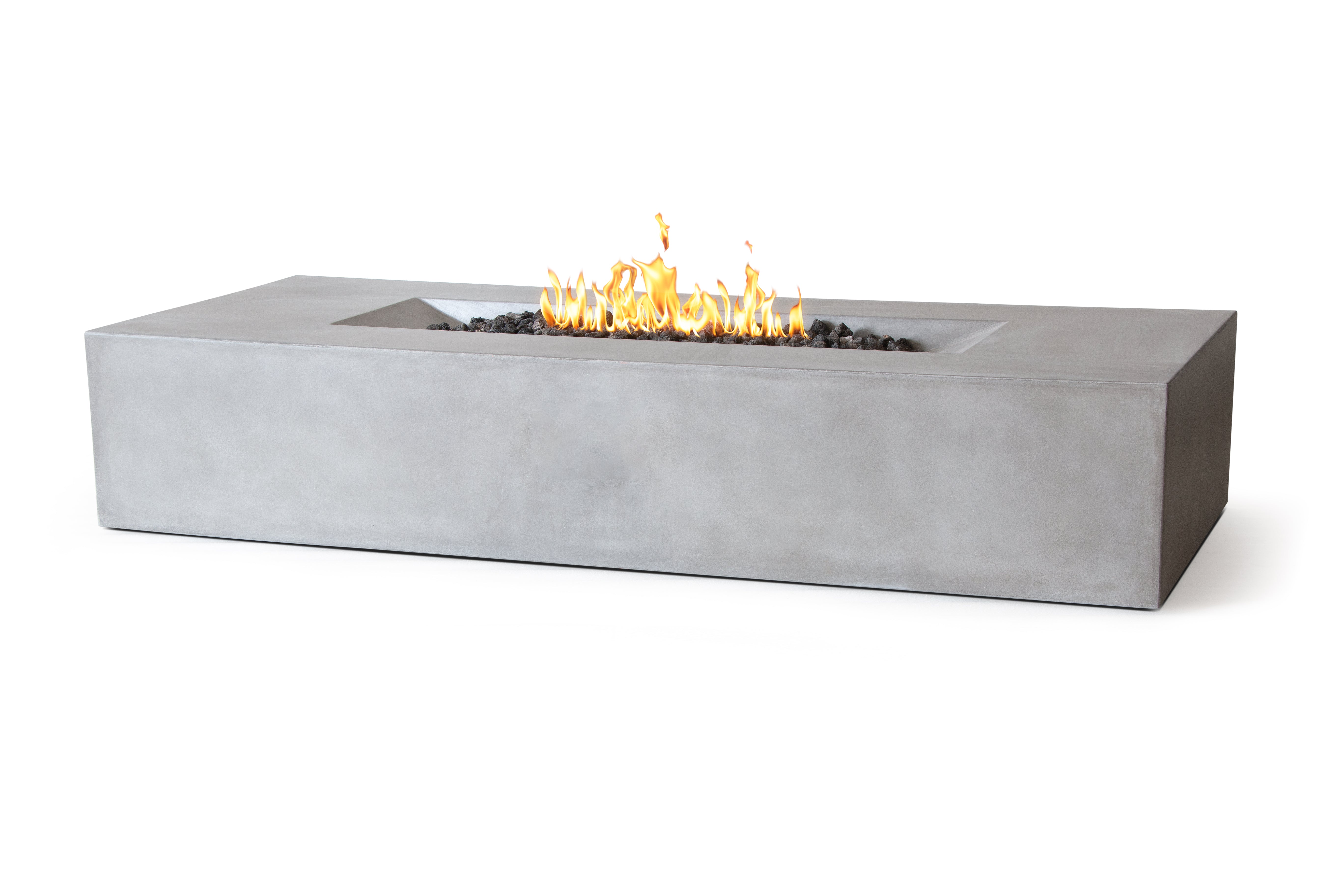 Laguna Pro Rectangle Concrete Fire Pit Table - 72" x 30"
