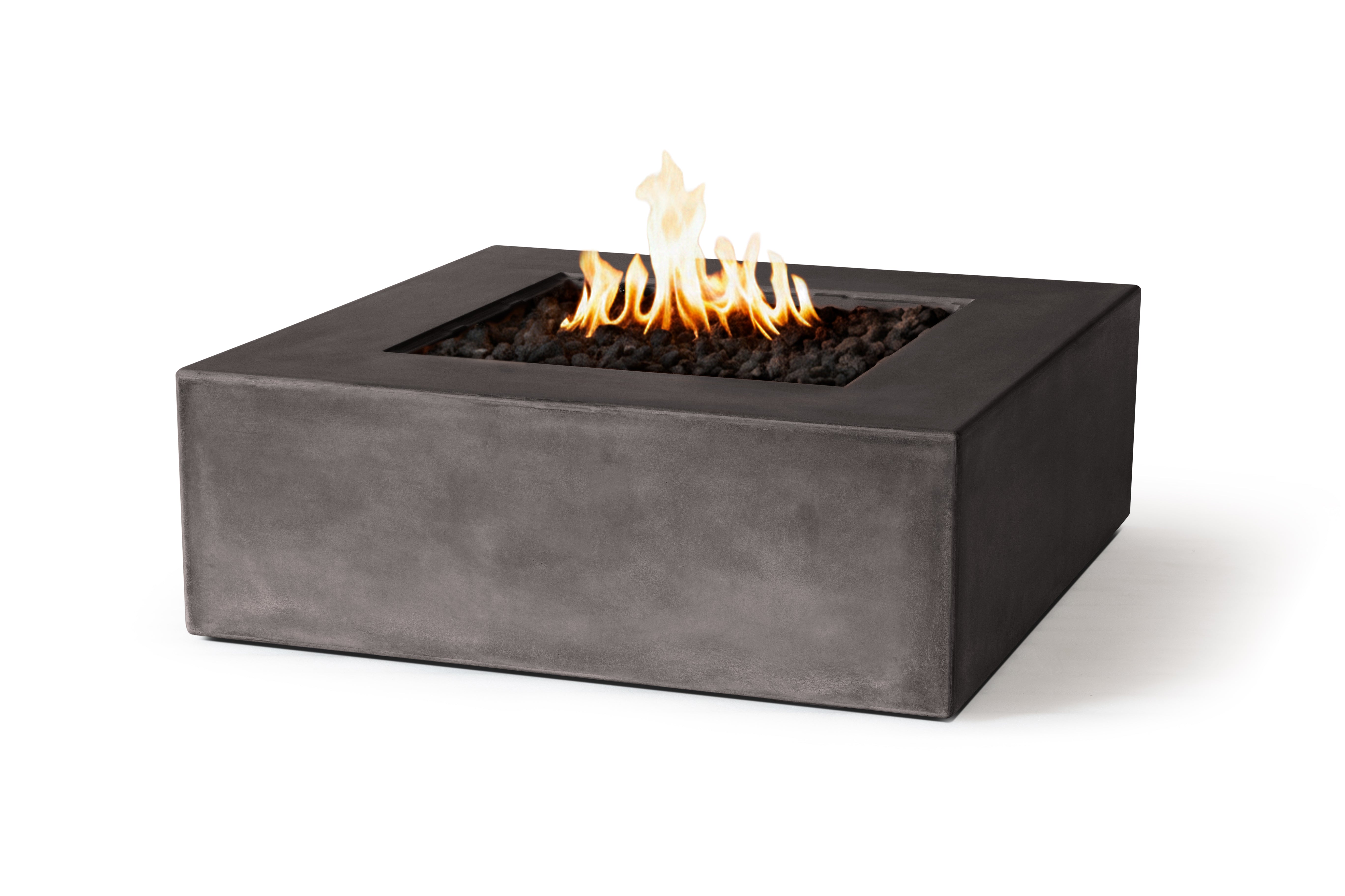 Otto Square Concrete Fire Pit Table - 42" x 42" x 15"