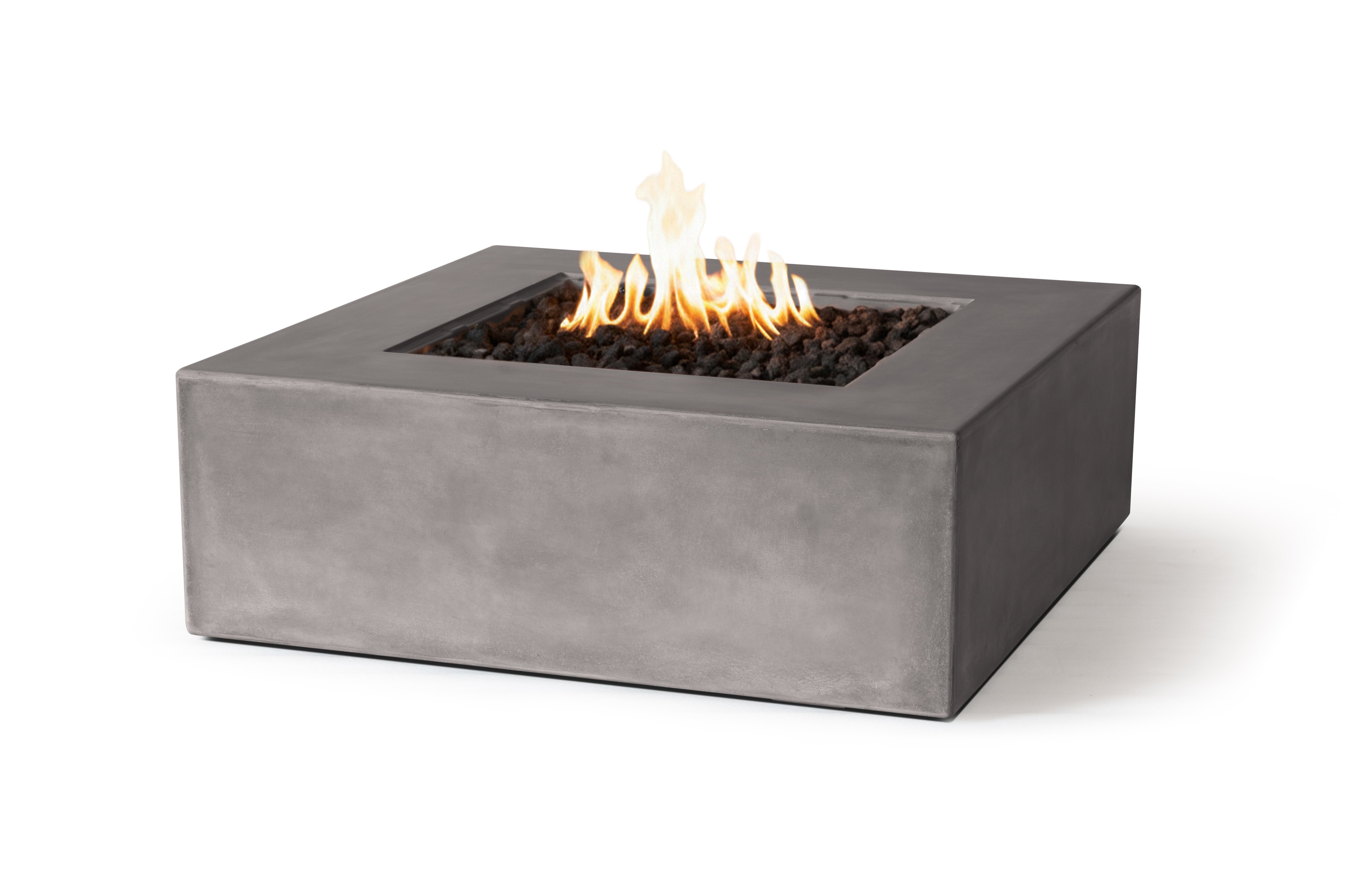Otto Square Concrete Fire Pit Table - 42" x 42" x 15"
