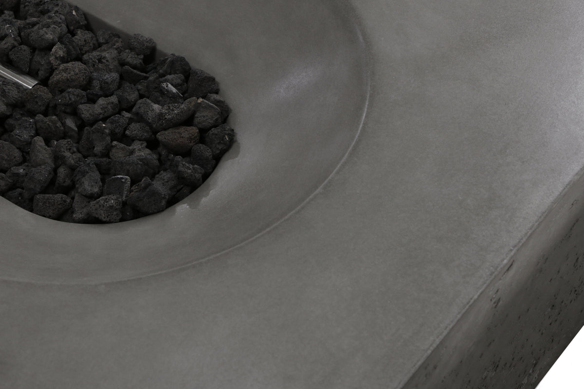 Alchemy Concrete Fire Table - Rectangle 60" x 30" x 11.5"