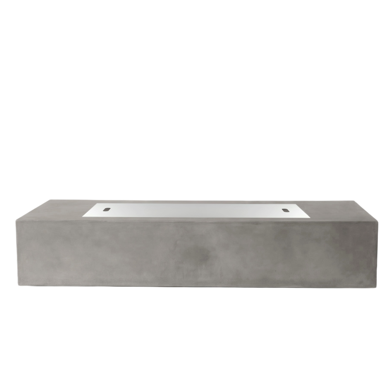 Laguna Concrete Fire Table - Rectangle 72" x 30"
