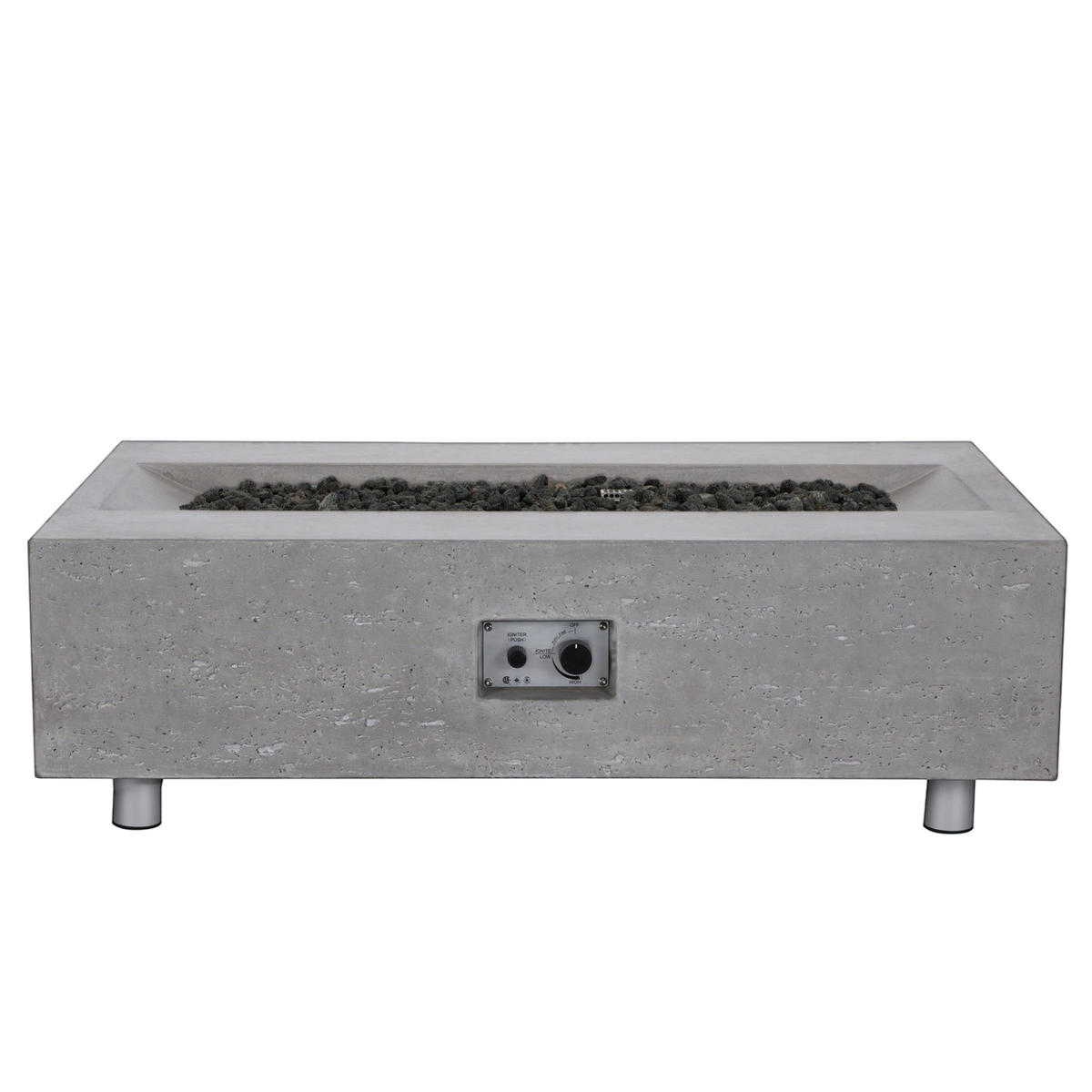 Millenia Concrete Fire Table - Rectangle 48" x 30"