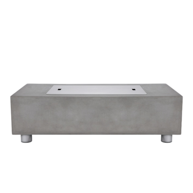 MODerne Concrete Fire Table - Rectangle 58" x 32" x 14" - Propane Version