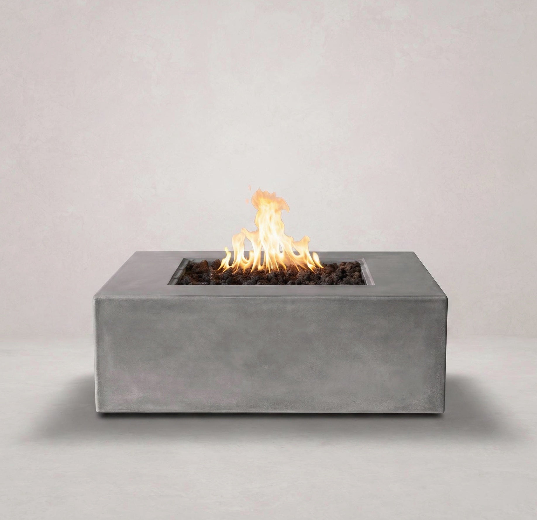 Otto Square Concrete Fire Pit Table - 42" x 42" x 15"
