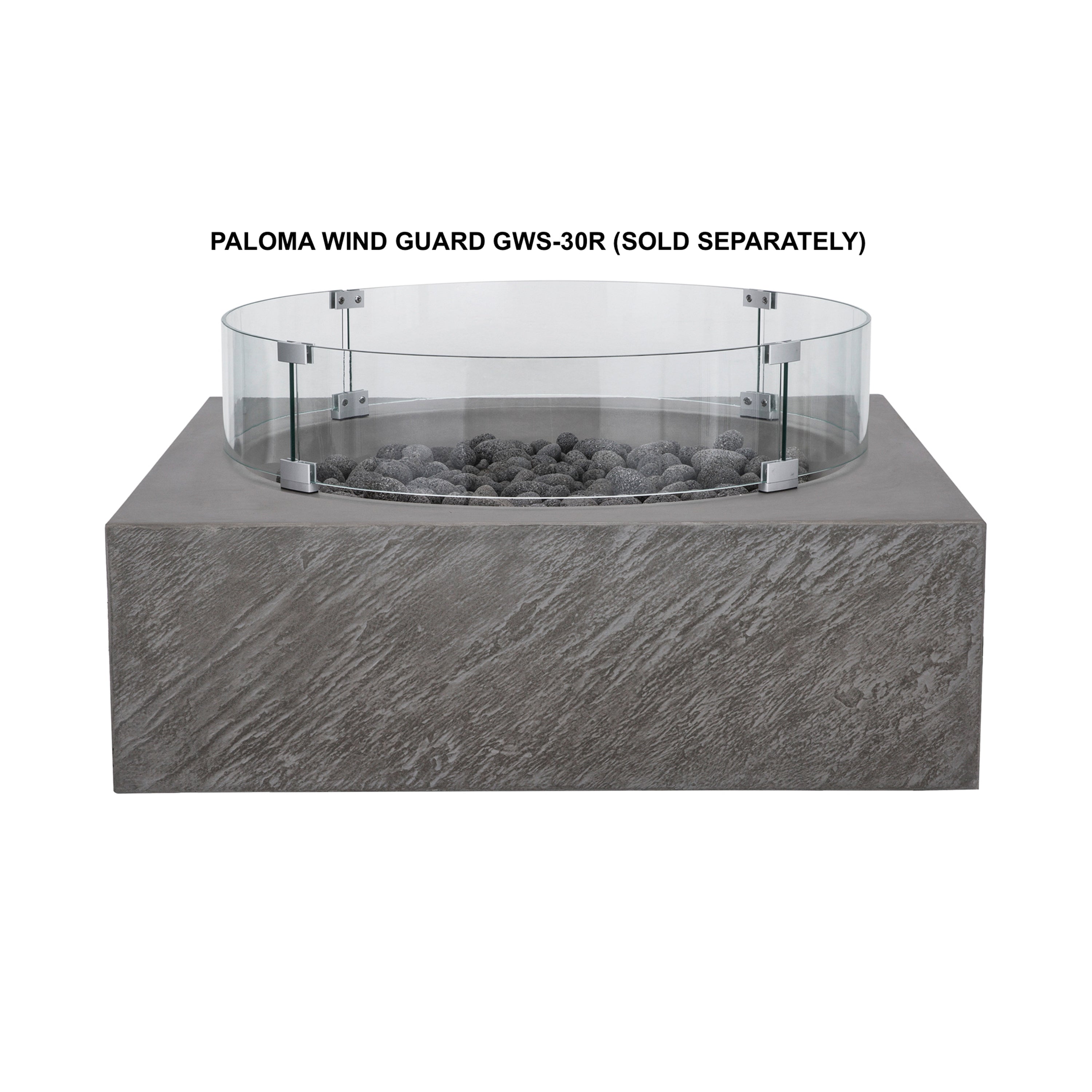 Paloma Pro Concrete Fire Pit Table - 36" x 36"