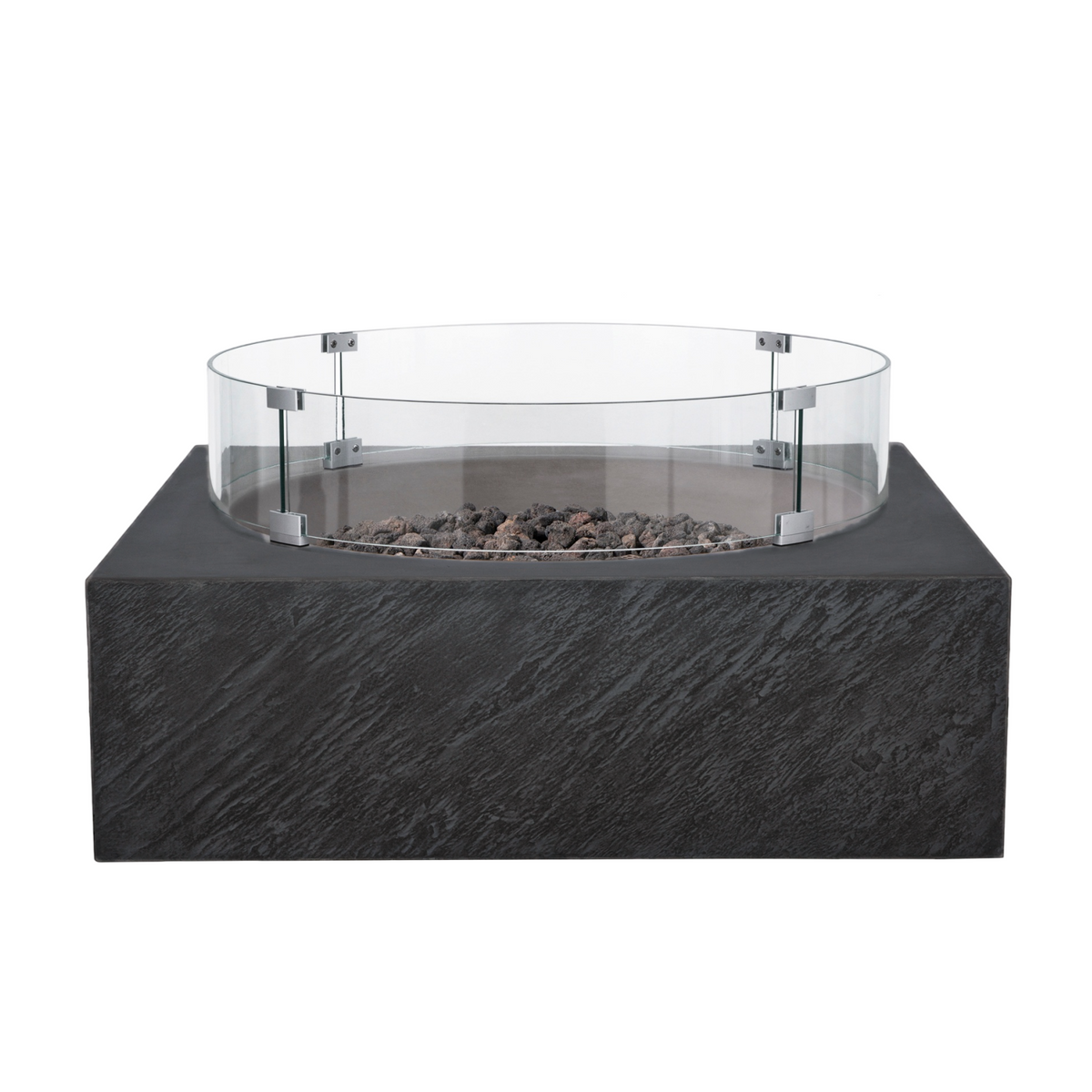 Paloma Concrete Fire Table - Square 36" x 36"