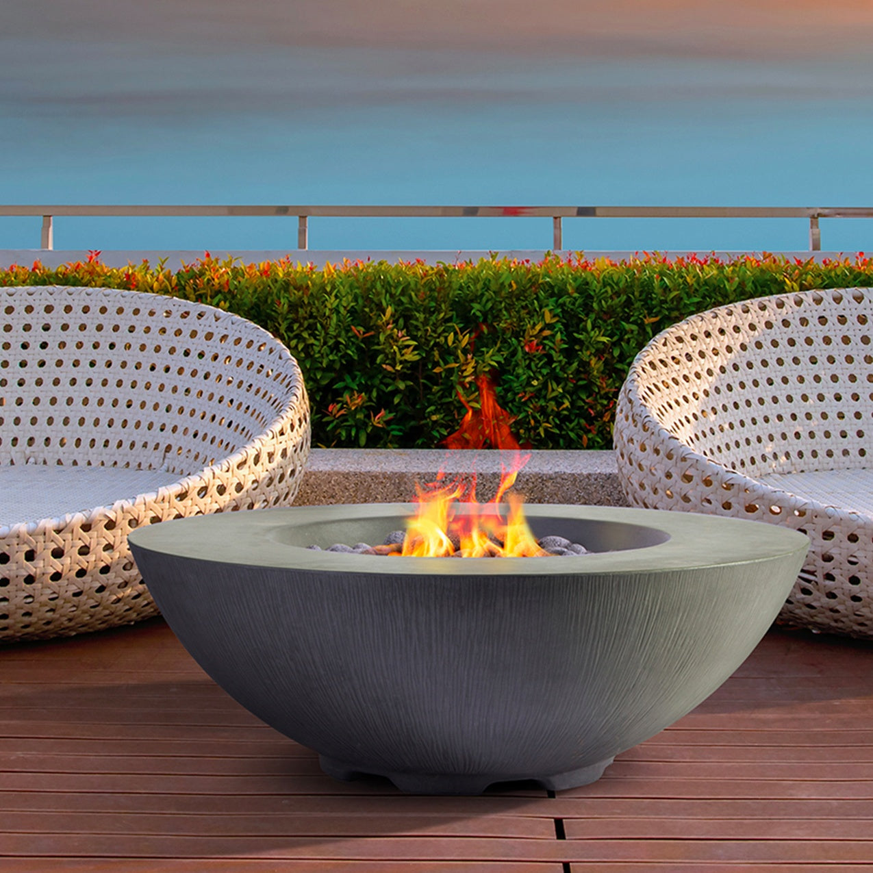Shangri-La Pro Concrete Fire Bowl - 41" diameter