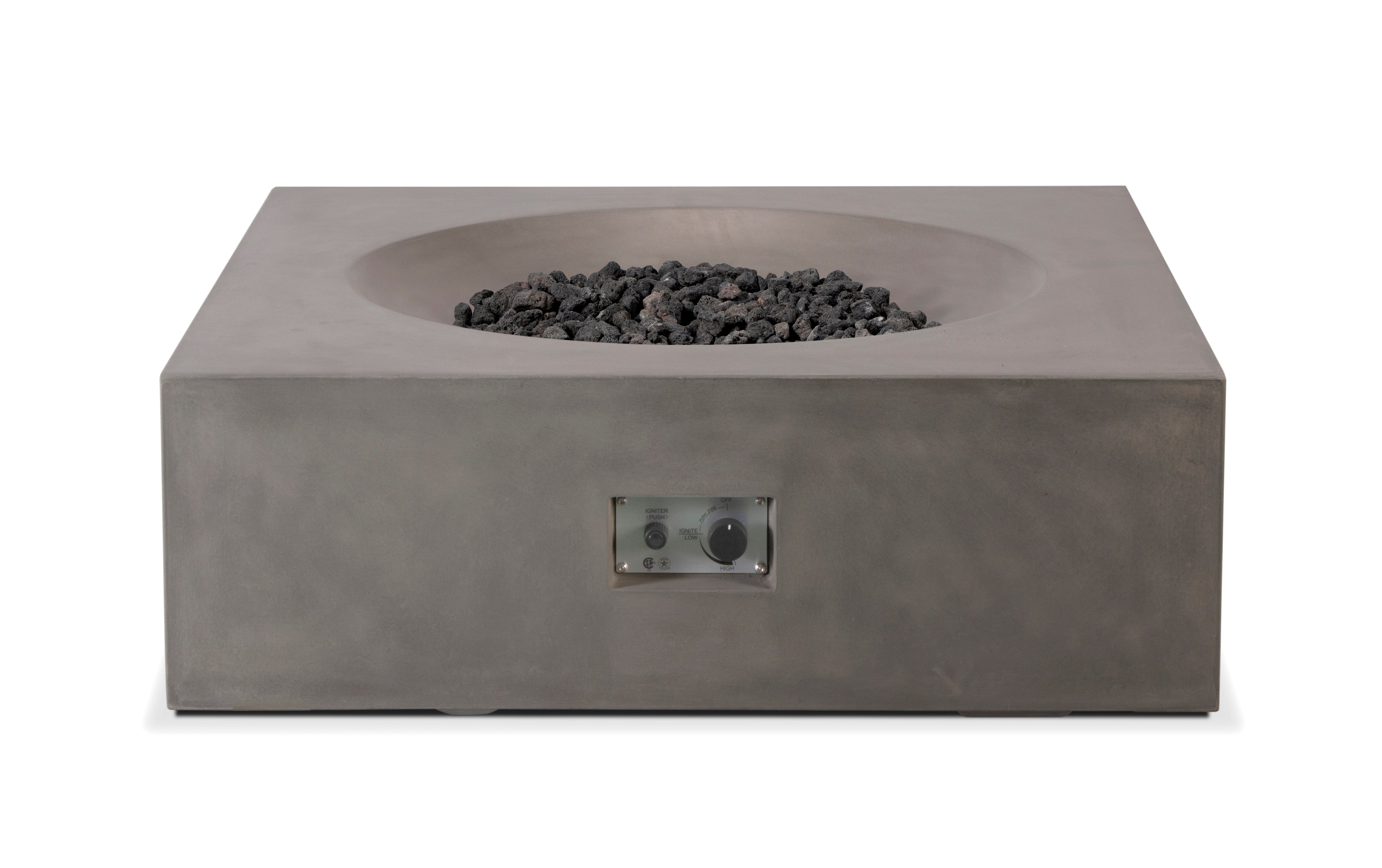 Tao Concrete Fire Table - Sqaure 41" x 41"