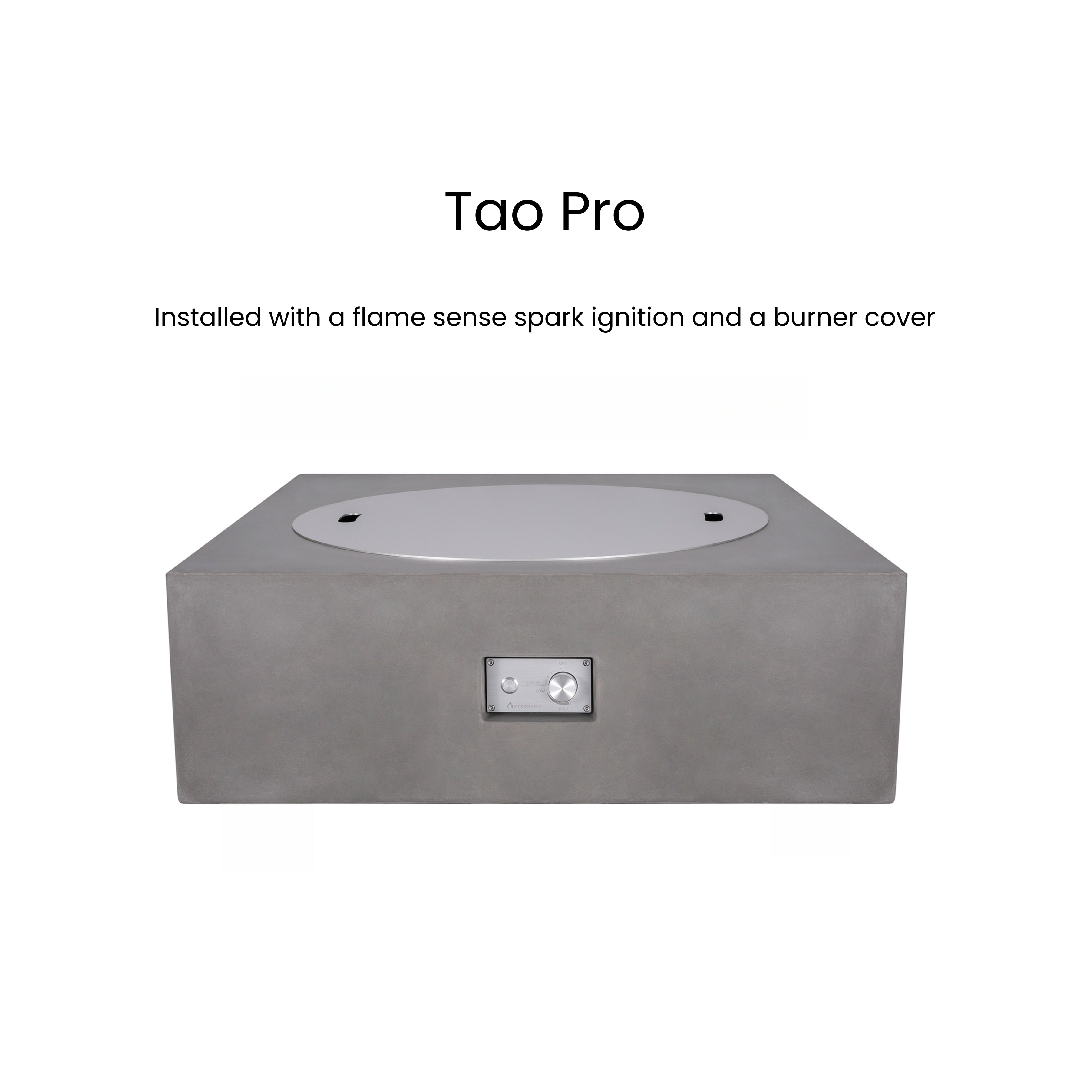 Tao Pro Concrete Fire Pit Table - 41" x 41"