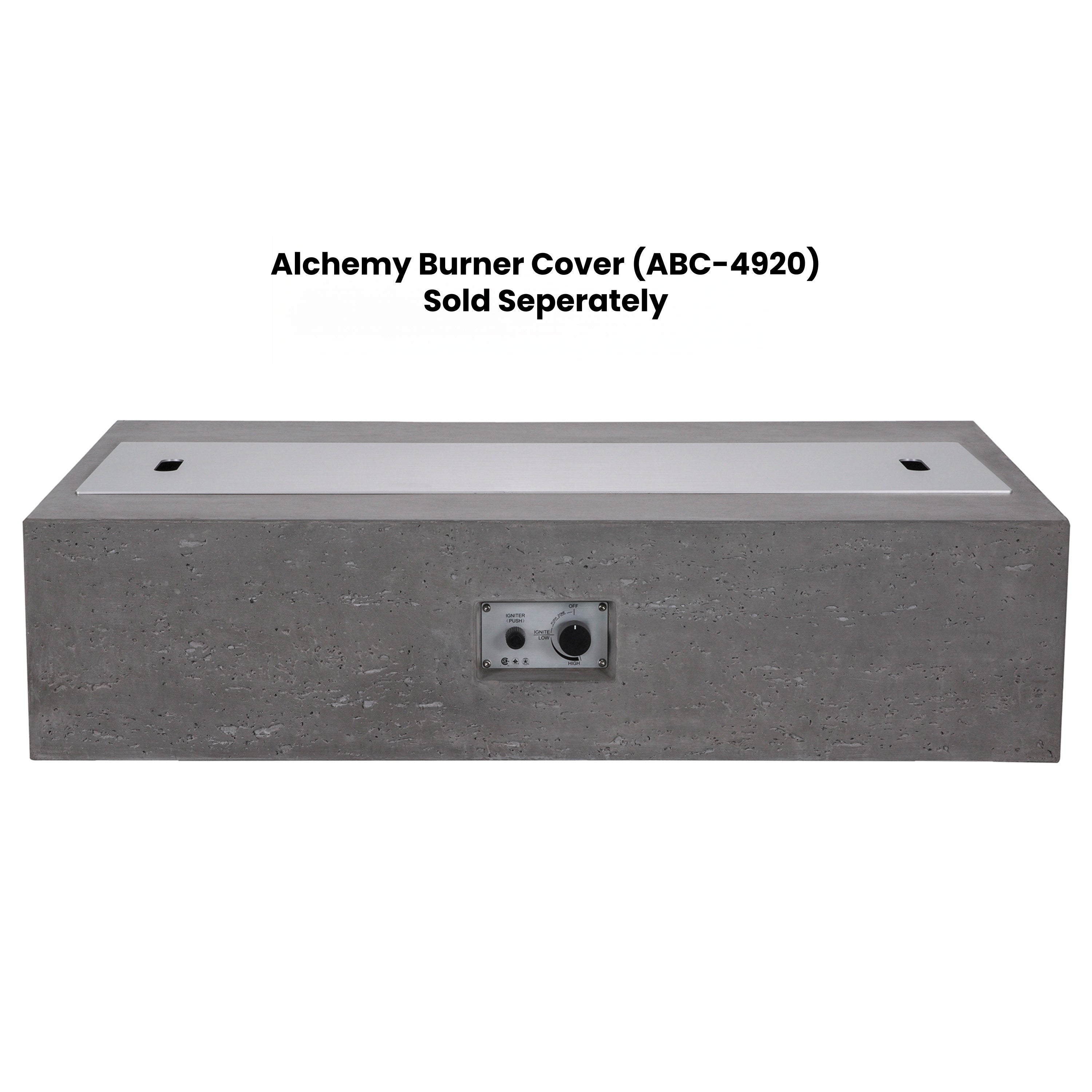 Alchemy Concrete Fire Table - Rectangle 60" x 30"