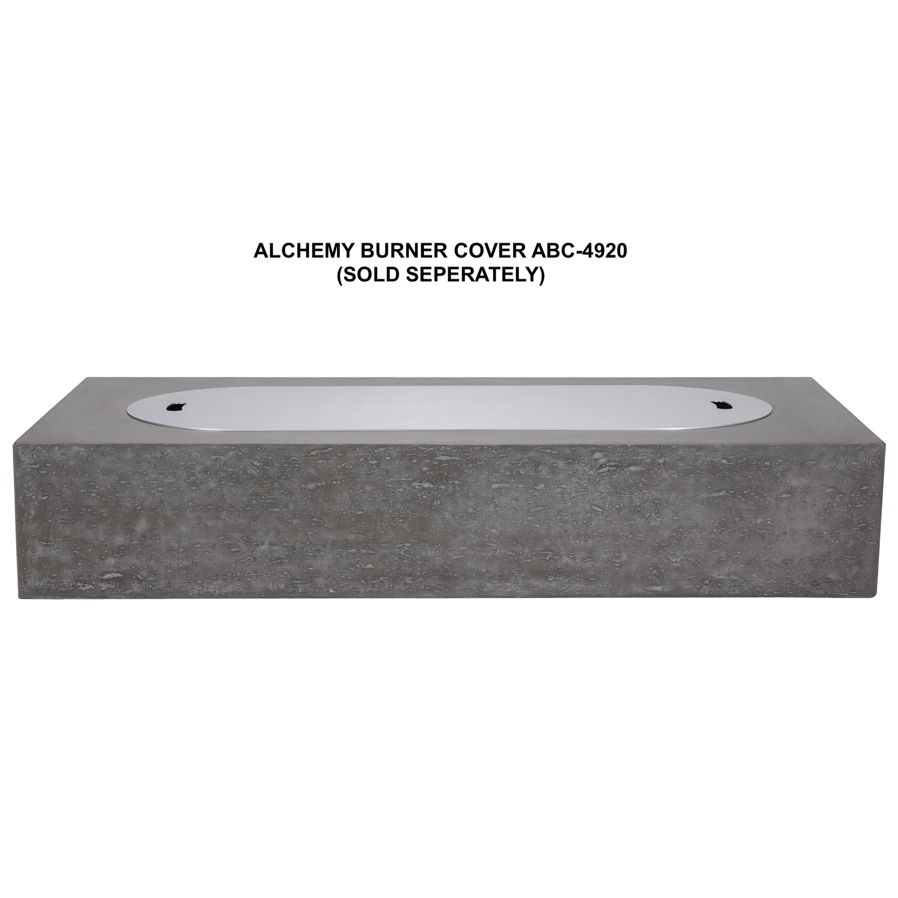 Alchemy Concrete Fire Table - Rectangle 60" x 30"