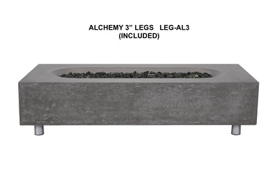 Alchemy Concrete Fire Table - Rectangle 60" x 30"