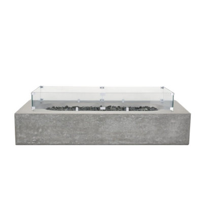 Alchemy Concrete Fire Table - Rectangle 60" x 30" x 11.5"