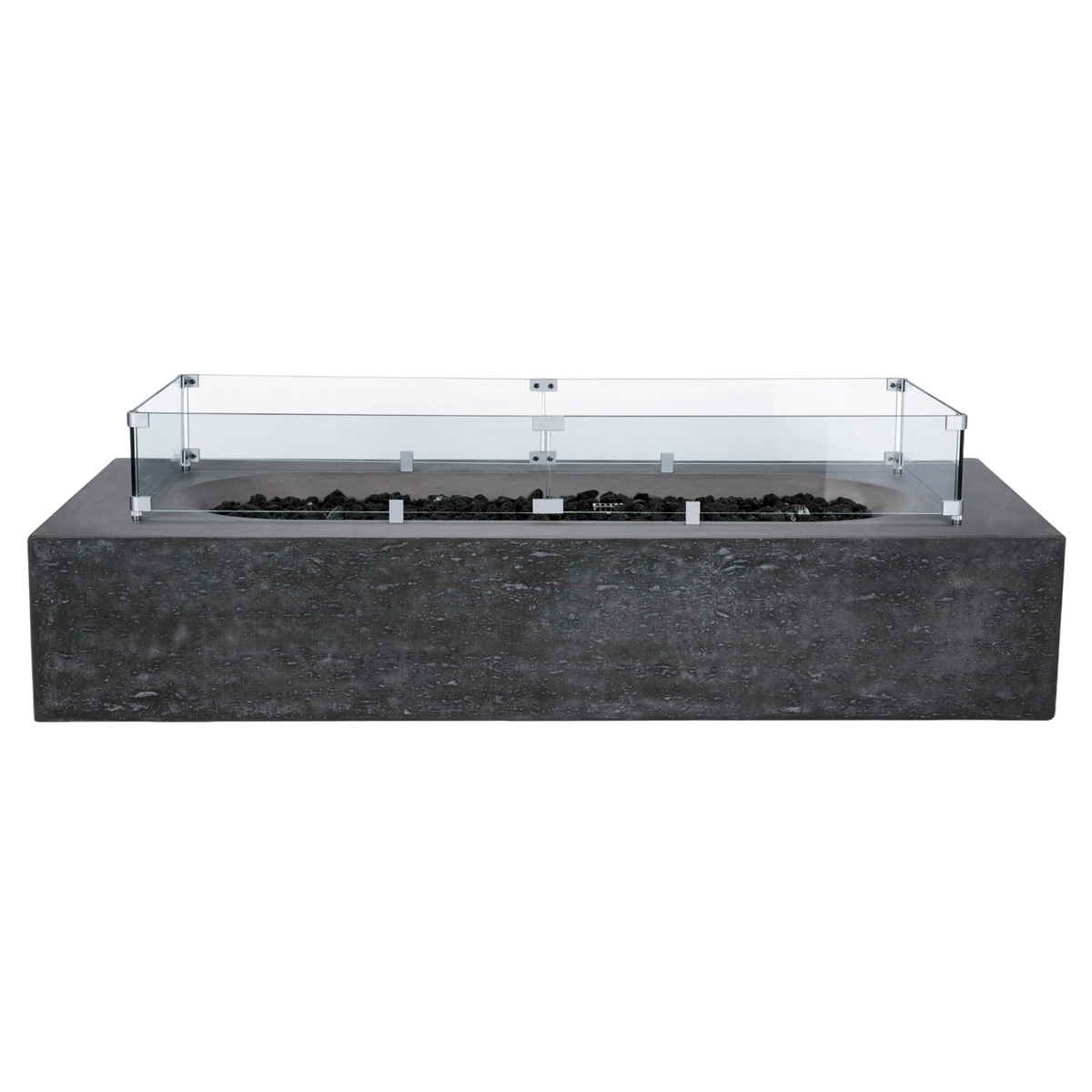 Alchemy Concrete Fire Table - Rectangle 60" x 30" x 11.5"