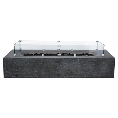 Alchemy Concrete Fire Table - Rectangle 60" x 30" x 11.5"