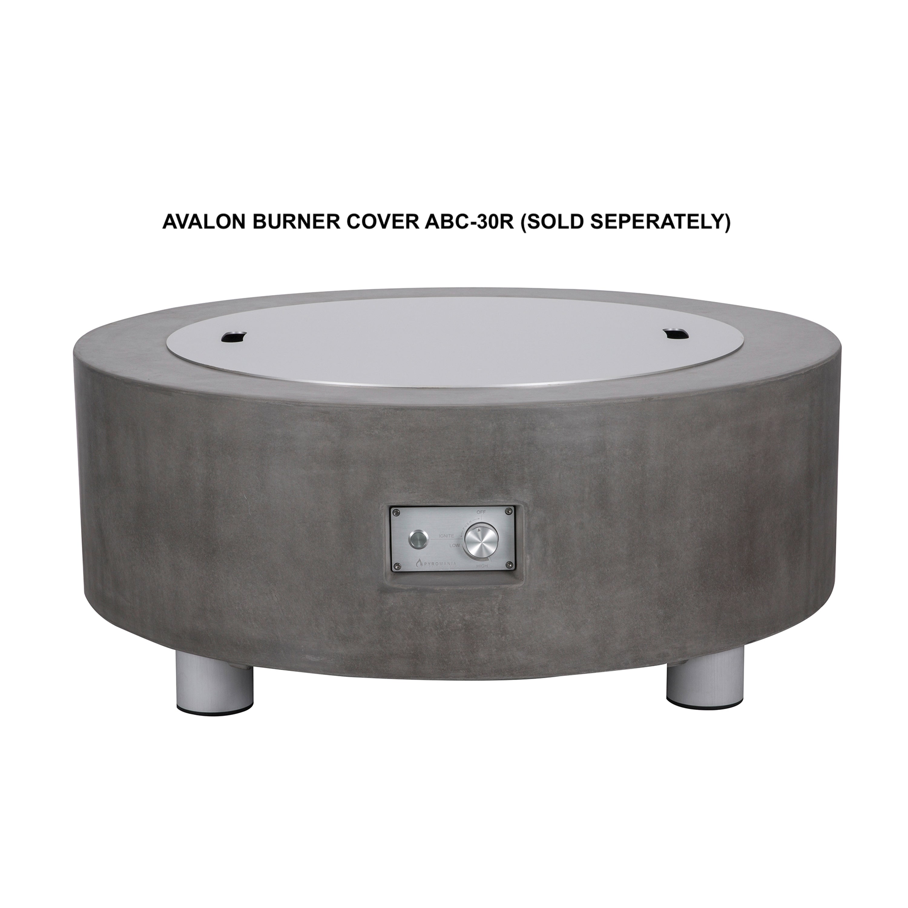 Avalon Concrete Fire Table - 42" Round