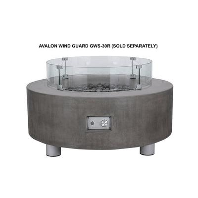 Avalon Pro Concrete Fire Pit Table - 42" Diameter