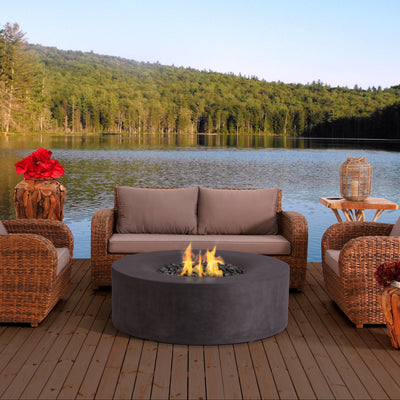 Avalon Concrete Fire Table - 42" Round