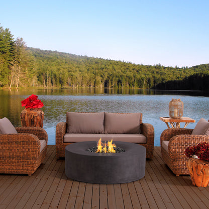 Avalon Concrete Fire Table - 42" Round