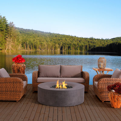 Avalon Concrete Fire Table - 42" Round