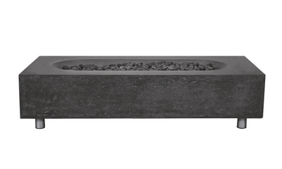 Alchemy Concrete Fire Table - Rectangle 60" x 30"