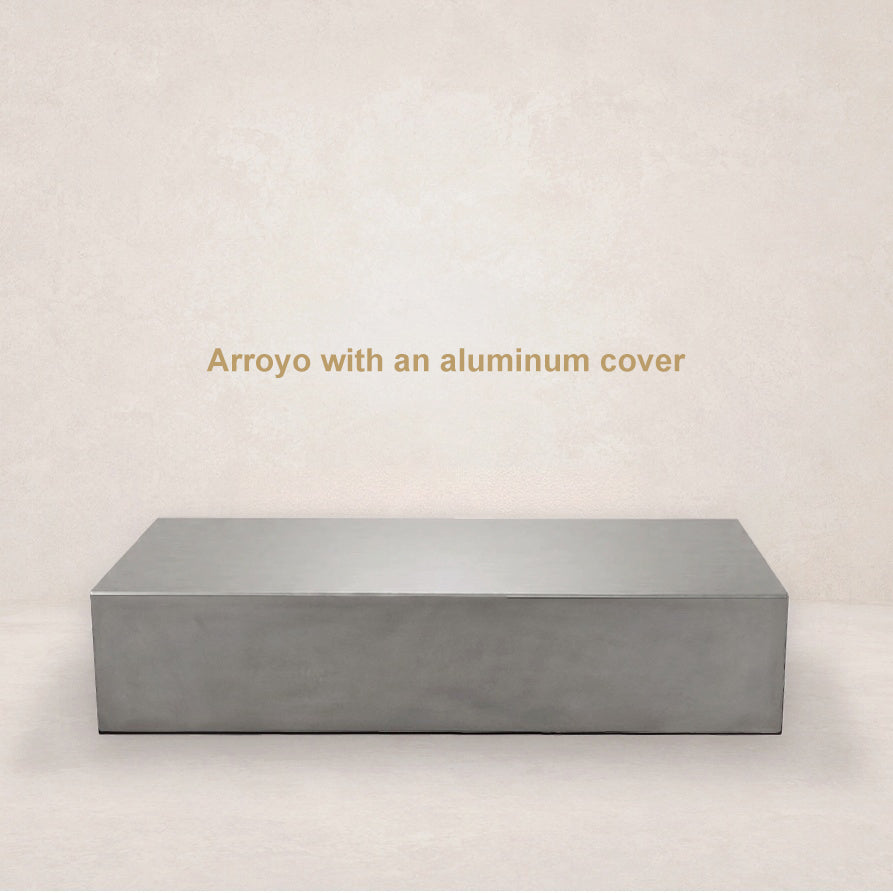 Arroyo Rectangle Concrete Fire Pit Table - 60" x 34"