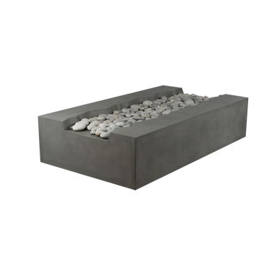Arroyo Rectangle Concrete Fire Pit Table - 60" x 34"