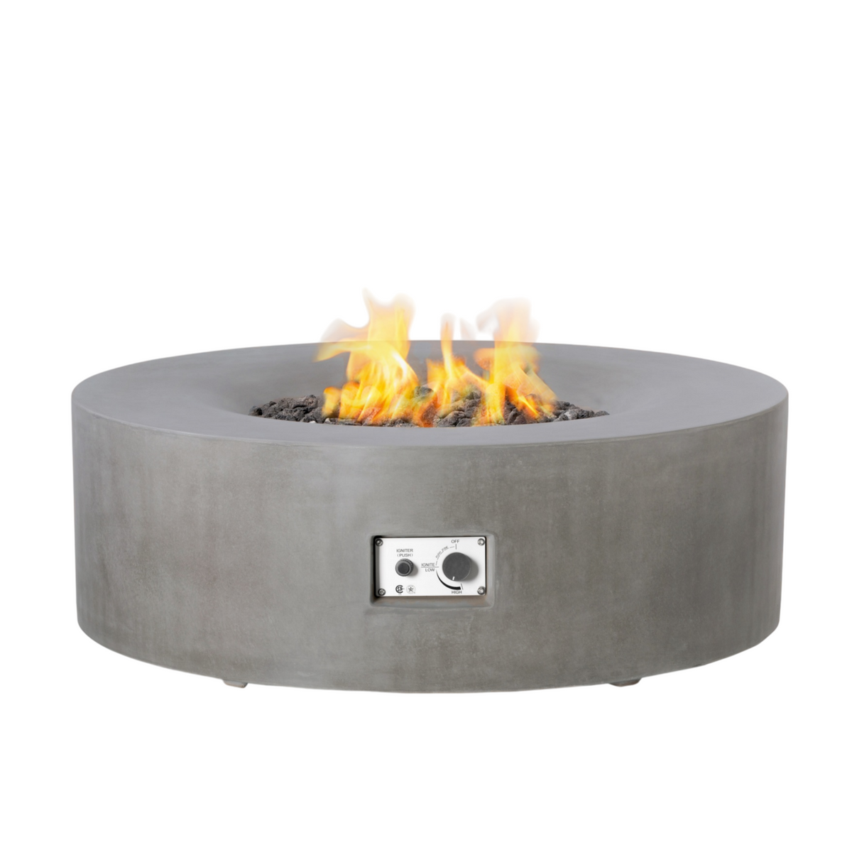 Avalon Concrete Fire Table - 42" Round