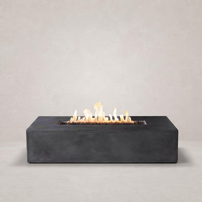 Brut 60 Rectangle Concrete Fire Pit Table - 60" x 30"