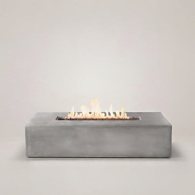 Brut 60 Rectangle Concrete Fire Pit Table - 60" x 30"