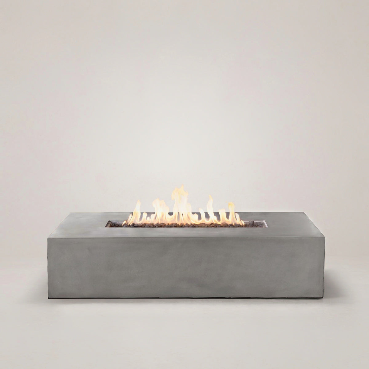 Brut 60 Rectangle Concrete Fire Pit Table - 60" x 30"