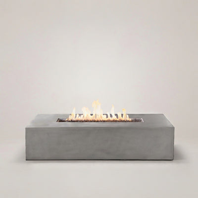 Brut 60 Rectangle Concrete Fire Pit Table - 60" x 30"