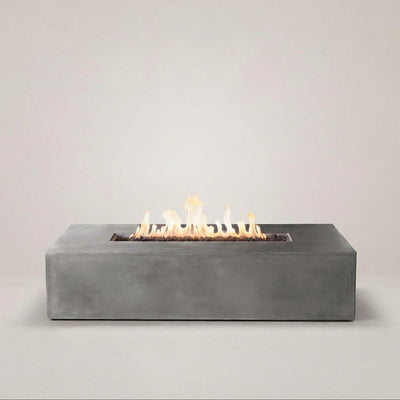 Brut 60 Rectangle Concrete Fire Pit Table - 60" x 30"