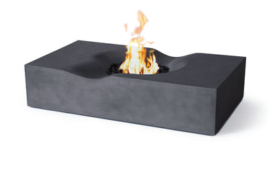 Venice Pro Rectangle Concrete Fire Pit Table - 60" x 34"