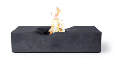 Venice Pro Rectangle Concrete Fire Pit Table - 60" x 34"