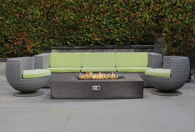 Laguna Concrete Fire Table - Rectangle 72" x 30"