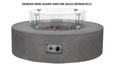 Genesis Concrete Fire Table - Round 41"