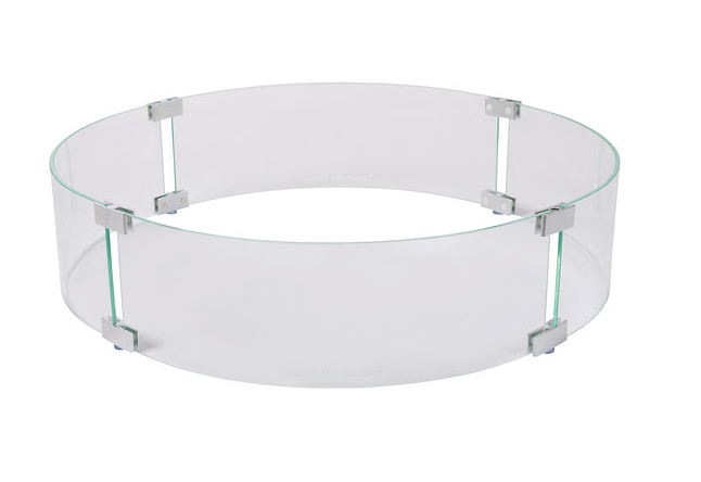 25" Round Glass Wind Guard